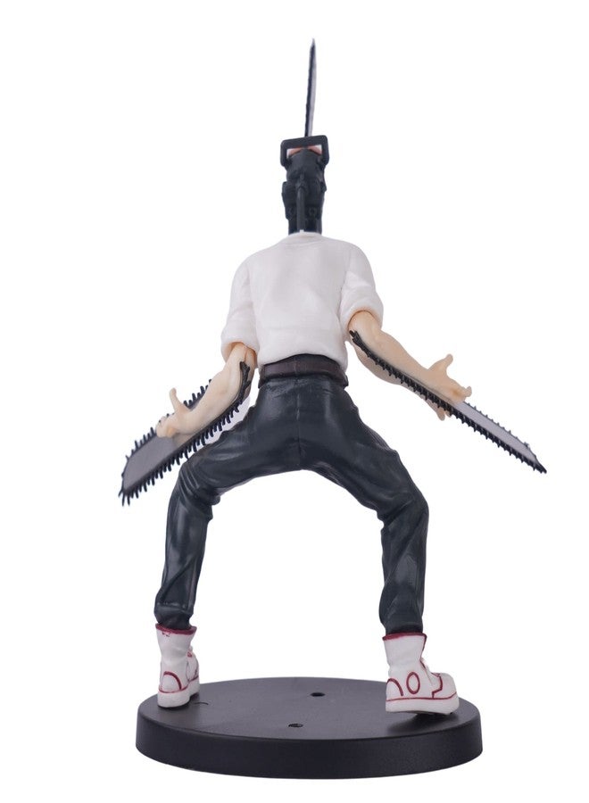 Offo Polyvinyl Chloride Chainsaw Man Denji Action Figure (18cm) Collectible Decor for Car Dashboard, Shelf, Study Table & Office Desk|Unique Anime Gift for Chainsaw Man Fans, Boys, Teens & Cosplayers - Image 2